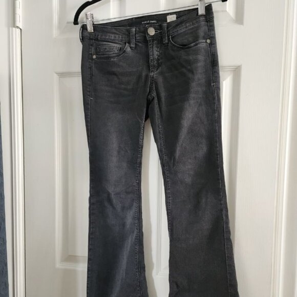 Sneak Peek Pants - SNEAK PEEK FLARE LEG JEANS WITH WHITE STITCHING
